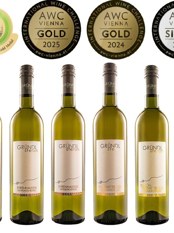 🏅 Goldprämierte Weine 2024 vom Weingut Gründl – exklusives Weinpaket ab Hof & online